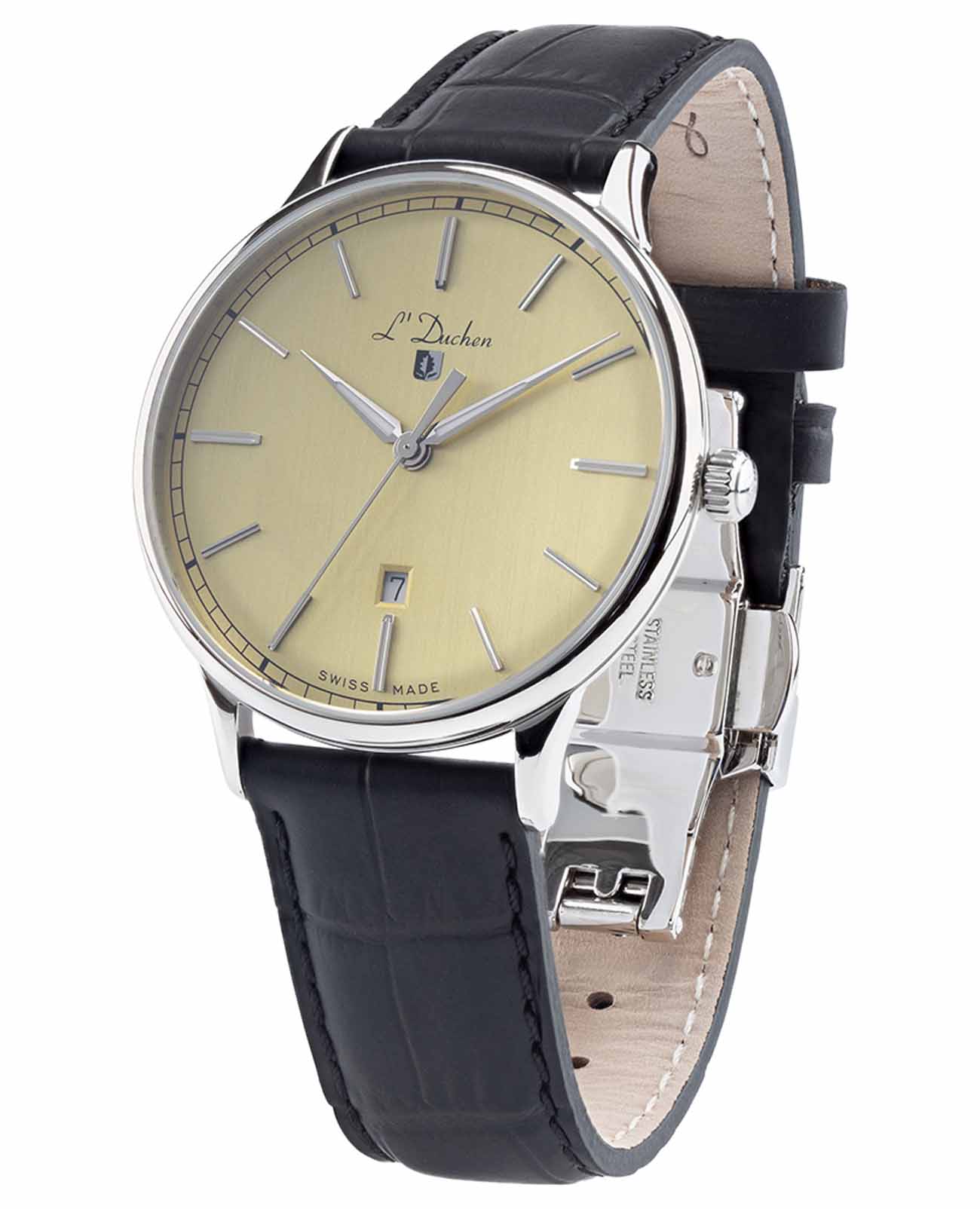 Оригинальные часы L'Duchen L'Duchen Vintage D 821.11.34 кварцевые калибр механизма  общий вид